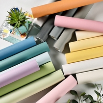Solid color self-attached plain color wallpaper College student dormitory wallpaper ins Sen Nordic warm bedroom living room
