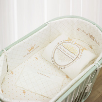 Nuskin baby bedding kit cotton baby anti-collision bed circumference newborn bedding cotton customizable