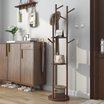 Solid Wood hanger floor bedroom simple modern living room door indoor multifunctional rotating coat rack