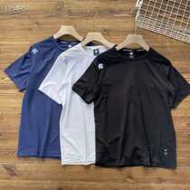 Mens Training quick-drying T-shirt Round neck Short sleeve Summer Disan T Nylon Ice Silk breathable outdoor hiking sports Top
