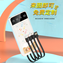 Rechargeable Bag Custom logo Advertiser Gift Printed Pattern Lettering with ultra-thin small mini mobile power