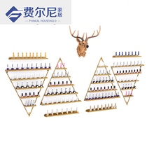 Nail wall shelf Wrought iron nail polish storage nail oil glue shelf Wall display rack Wall decoration