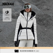 Ski series MACKAGE Ladies ELITA V collar detachable fur collar snowskirt Ski Outdoor Big Coat Jacket