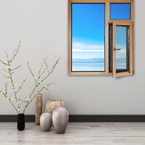 Constant Schiller casement window H135 aluminum clad wood with inner inverted window screen integrated living room bedroom balcony window
