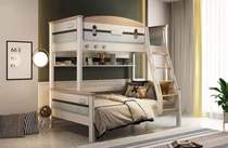 Latitude 66 degrees bunk bed tulip tree solid wood ribs frame water-based paint