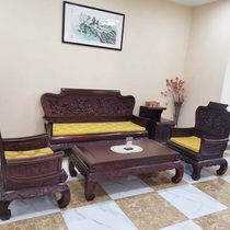 Jinxiang mahogany Bari sandalwood (Dalbergia bariensis) five-piece eight fairy cross sea sofa