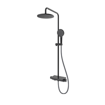 Hegii Hengjie HMF131-333-BC hanging wall type rotatable belt lift double shower faucet