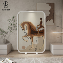 Nordic solid wood simple mobile screen partition Entrance bedroom Living room Modern simple occlusion custom American light luxury