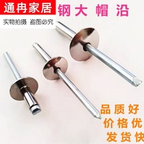 304 stainless steel core pulling rivets Big head pull rivets Big flat head pull rivets Big brim round head steel rivets