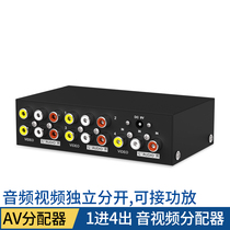 No. av TV video Maxtor 1 point 4 audio distributor 4 port distribution dimension moment four out Distributor