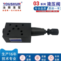 Oil Research Type Overlay Pressure Reducing Valve Hydraulic Valve Pressure Valve MBRV-03P MBRV-03A MBRV-03B
