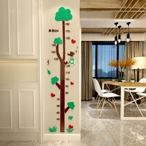 3d stereoscopic wall stickers Acrylic height wall stickers Childrens room Baby tailor-made high stickers Height ruler measurement decorative stickers