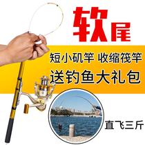 New Soft Tail Small Iso Pole Super Light Short Section Fishing Rod Sea Pole Throw Rod Suit Full Set Shore Throwing Valve Rod Bridge Raft Rod