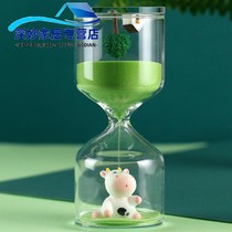 Cartoon hourglass timer 5 15 30 60 minutes time anti-fall pendulum creative personality children birthday gift