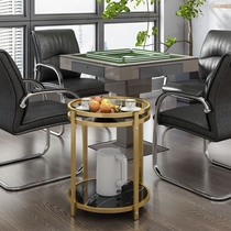Mahjong table tea table tea water shelf side several home small table mobile tea table iron art tea table double small tea table table
