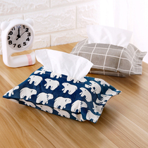 Cotton linen tissue cover tissue bag paper bag cloth car bag cloth car paper bag tissue box car paper towel bag