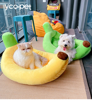 Banana Boat Dog Kennel Summer Removable Wash Four Seasons Universal Cat Nest Pet Nest Mat West Heights Teddy Nest Pet Bed