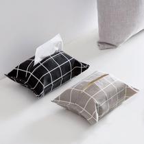 Cotton and linen tissue paper towel bag paper bag cloth car bag cloth car paper bag tissue box paper towel bag