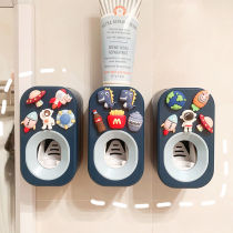  Cartoon automatic toothpaste squeezer artifact Cute childrens creative lazy toothpaste squeezer punch-free paste shelf