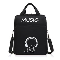 Large Capacity learning to make up a missed lesson pupils carry girls boys high school students portable glow-in-the-dark bu xi dai bag cute