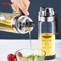 Glass oil jug Automatic opening and closing anti-leakage kitchen Home Oil bottle oil Sesame Oil Soy Sauce Vinegar Jug Seasoning Bottle Oil Bottle