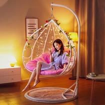 Hanging chair hanging outdoor adult swing chair hanging basket hammock balcony home leisure bedroom basket chair Net Red
