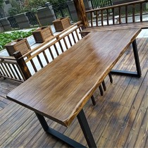 Solid Wood loft conference table Workbench computer desk negotiation table and chair desk simple modern large long strip table