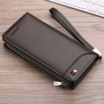 2021 Mens Wallet Long Leather Wallet Wallet Casual Zipper Head Cowhide Business Handbag Mens Bag