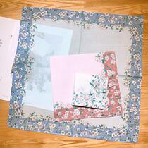 3-piece Mens cotton with absorbent sweaty handkerchief ladies cotton handkerchief antique vintage square towel