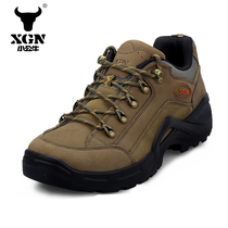 xgn small Bull Outdoor hiking shoes mens shoes non-slip waterproof outdoor shoes travel shoes cross-country shoes hiking shoes