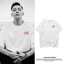 National tide half-sleeve T-shirt men 2021 new cotton thin summer loose couple Chinese style coat womens short sleeves