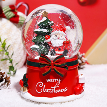Christmas crystal ball eight-tone music box girl girl girl child toy birthday gift rotation automatic snow