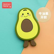 American Mamimamihome avocado soothing gum baby artifact baby soft grinding stick toy can be boiled in water