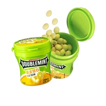 Green arrow crispy soft heart mints Lemon mint flavor 80g bottled childrens snacks Candy snacks goods Wrigley