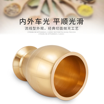 Old-fashioned copper mortar punch tube Copper Cup mortar grinder solid pure copper traditional Chinese medicine Pam pot household garlic