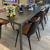Delifeng rock board dining table and chair combination modern very simple Pandora rectangular small apartment table for dinner home
