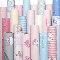 Dormitory dress wall sticker dormitory wallpaper self-adhesive wallpaper self-adhesive bedroom warm girl waterproof and moisture-proof wallpaper