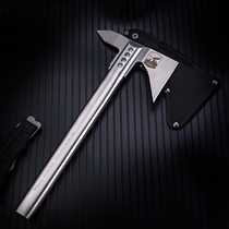  All-steel axe knife Kaishan blade slash multi-function hand axe Outdoor special camp weapons military war self-defense fire protection