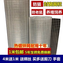 Balcony bird-proof cat galvanized mesh screen screen anti-mouse steel wire mesh fleshy rust steel protection non-protective barbed wire mesh