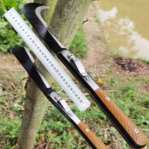 Folding woodcutter special steel outdoor portable jungle cutting knife household hand manganese steel fishing special mowing sickle