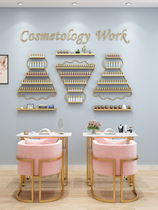  Net red nail oil glue placement rack Storage rack European-style nail polish rack Wall-mounted wall shelf Nail art display rack