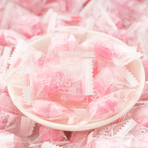 Summer friends white peach hard candy fruit snacks candy bulk Net red Gifts Wholesale Candy Halloween gifts