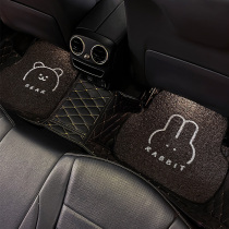 Car mat wire ring waterproof and wear-resistant cartoon easy to clean can be cut single piece special protective mat carpet car mat