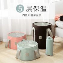 Bucket laundry artifact foldable foot bag water basin travel supplies portable dormitory large outdoor simple