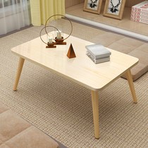Floating window table simple dining table dining table dormitory bedroom round table small square household bed tatami low table