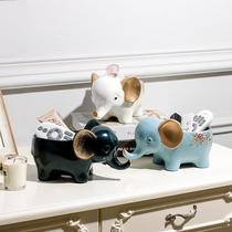 Key storage ornaments creative home door entrance shoe cabinet simple Nordic cute jewelry storage box desktop