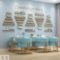 Net red nail polish glue placement rack manicure rack storage nail polish European Wall wall rack display rack display rack