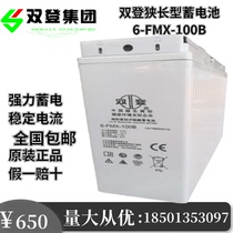 Shuangdeng 12V100AH narrow battery 6-FMX-100B communication medical base station 2021 New