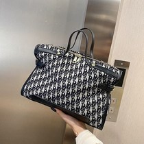 European station womens bag large capacity 2021 new fashion wild shoulder crossbody canvas bag net red portable tote bag