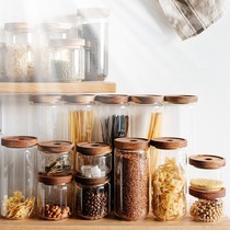 Coffee bean preservation jar seal jar glass small bottle coffee powder storage jar food grade storage tank vacuum tank